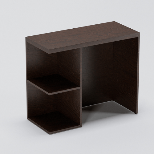 Veneer polished side rack