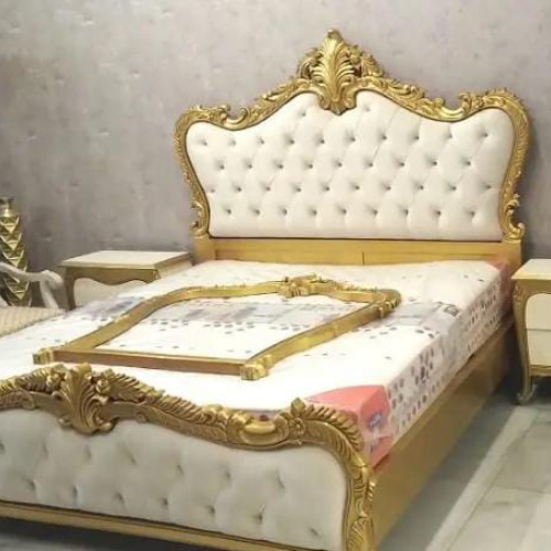 Luxury Solid Bed Set