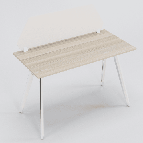 Aspire Linear Workstation for One Person with Partition and without Storage