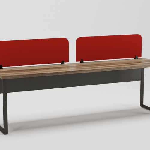 Dynamo Linear Workstation for 2 Persons SBS without Storage and with Partitions
