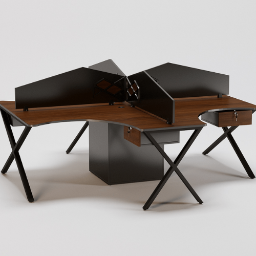 Freedom Cubical Workstation with Partition and With Storage For 4 Persons